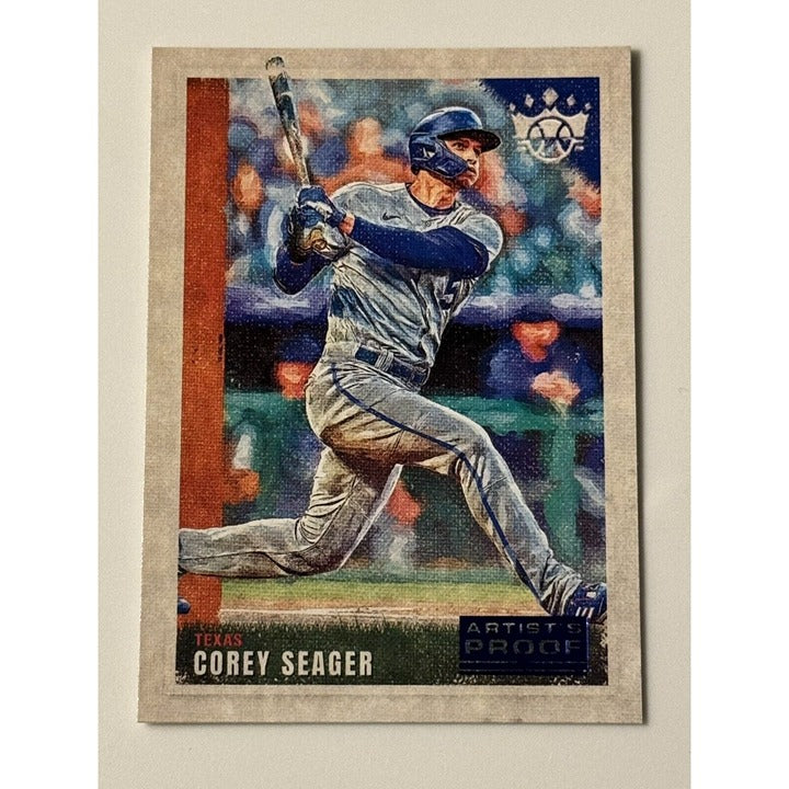 2022 Panini Diamond Kings Corey Seager MLB World Champion Texas Rangers Card #33