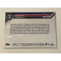 2023 MLB Topps Now Texas Rangers ALCS Champs limited edition card back view