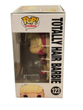 Funko Pop Retro Toys Totally Hair Barbie #123 vinyl figure with 90s style and long blonde hair in colorful outfit