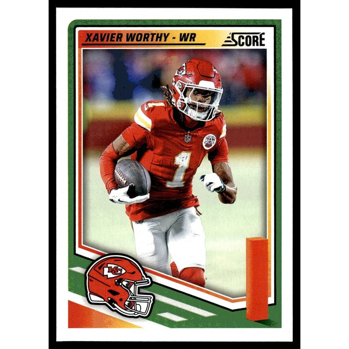 2025 NFL SCORE - Panini Football Card - Xavier Worthy KC Chiefs 237 - Near Mint!