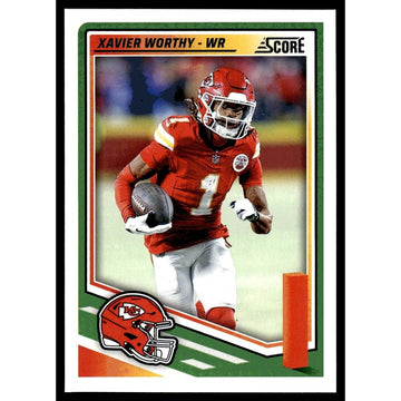 2025 NFL SCORE - Panini Football Card - Xavier Worthy KC Chiefs 237 - Near Mint!