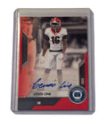 Lewis Cine RC Georgia Bulldogs 2022 The Players Trunk autograph football card serial 12/50 in protective case