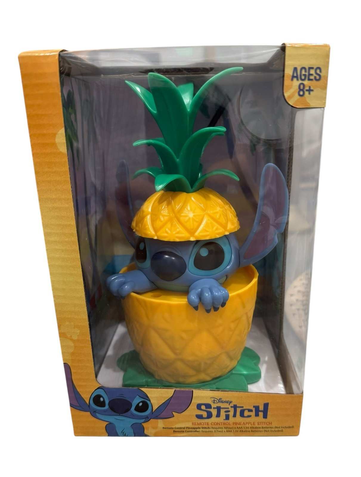 Disney Stitch Pineapple pop up figure toy collectible in original packaging for ages 8+