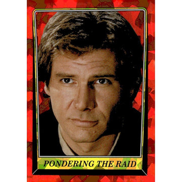 2023 Topps Chrome Sapphire Sapphire Han Solo Pondering The Raid ROTJ Collectible