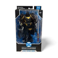 McFarlane DC Multiverse Azrael Batman Armor 7-inch action figure in packaging with sword accessory and collector card