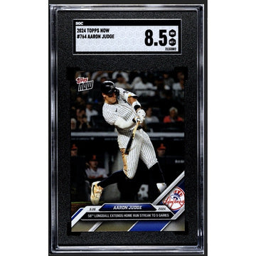 2024 Topps Now Aaron Judge* MLB NY Yankees HR 58 Streak to 5 Games #764 SGC 8.5*