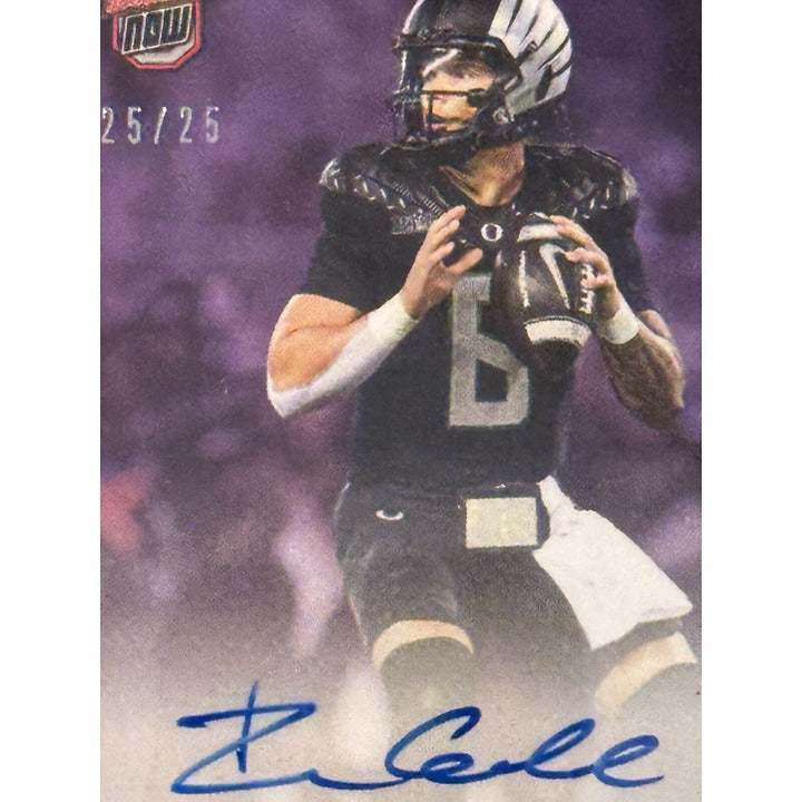 2024 Dillon Gabriel RC On-Card Autographed Oregon Ducks Bowman U Now Football Card 25/25 Limited Edition