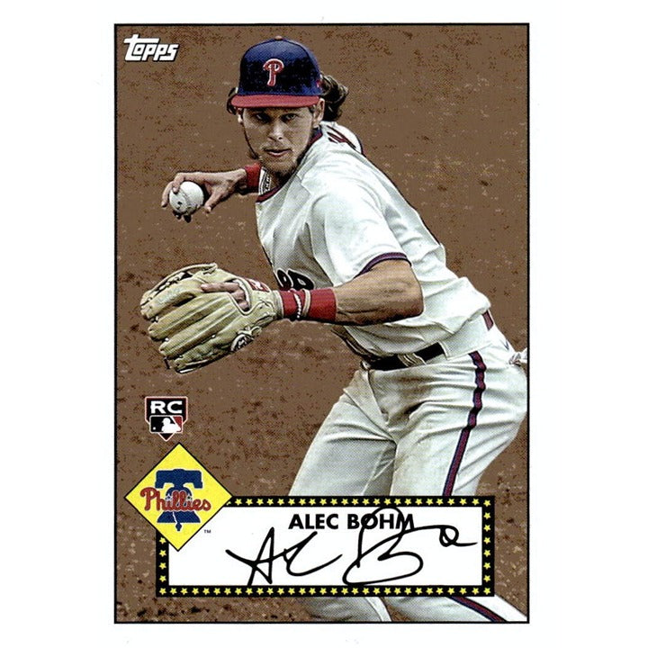 2021 Topps #T52-14 Alec Bohm Classic 1952 Topps Redux design MLB Phillies talent