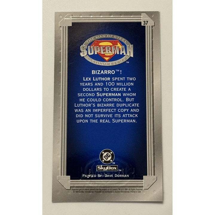 SkyBox Superman: Man 1994 SkyBox Superman: Man of Steel Platinum Series Super Hero DC Marvell Card 27
