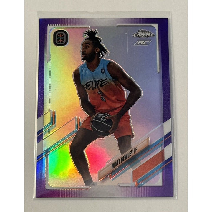 2021 Topps Chrome Overtime Elite 244/299 Matt Bewley RC OTE Rookie Chicago State