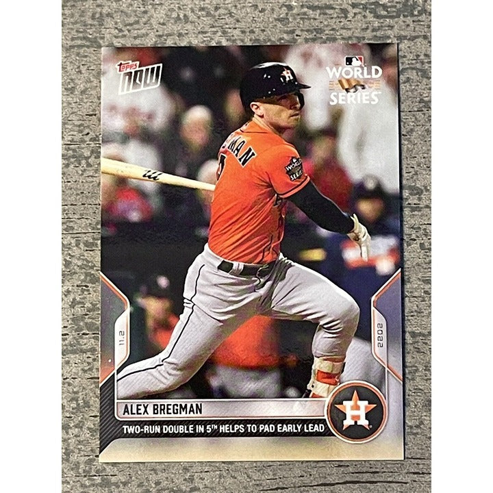 Alex Bregman Astros World Series - Game 4 2022 TOPPS NOW Card #1147 - MLB Astros