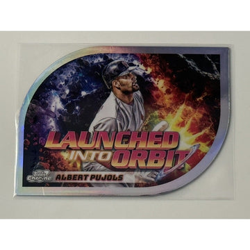 2024 Topps Cosmic Chrome Albert Pujols* Red Launched Into Orbit MLB SL Cardinals