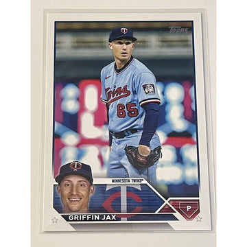 2023 Topps Griffin Jax MLB Minnesota Twins Baseball Card #595 - American League