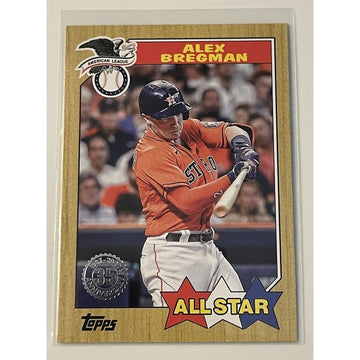 2022 Topps Series 2 - Alex Bregman* 1987 Topps All-Star Baseball #87AS-28 Astros