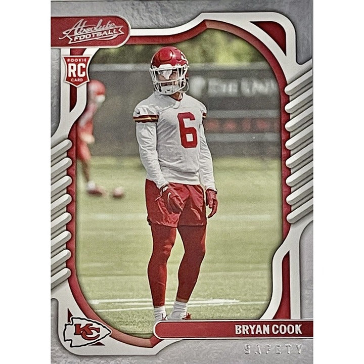 Bryan Cook RC - 2022 Panini Absolute Football #149 - Kansas City Chiefs NFL Card