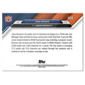 Johni Broome Auburn Final 4 2024-25 Bowman U NOW Basketball Card #105 back design with player stats and team colors