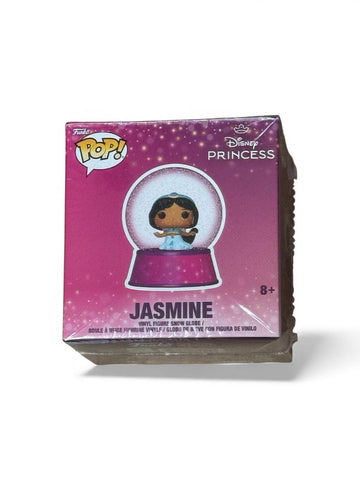 Funko Pop Disney Princess Jasmine small glitter snow globe vinyl figure collectible in sealed box