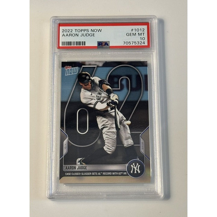 2022 Topps NOW Game W/in Game Aaron Judge/Roger Maris Yankees - PSA 10 ALL RISE!