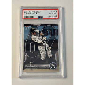 2022 Topps NOW Game W/in Game Aaron Judge/Roger Maris Yankees - PSA 10 ALL RISE!