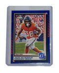Jaleel McLaughlin 2025 Donruss Denver Broncos RB Press Proof football card #151 in protective sleeve