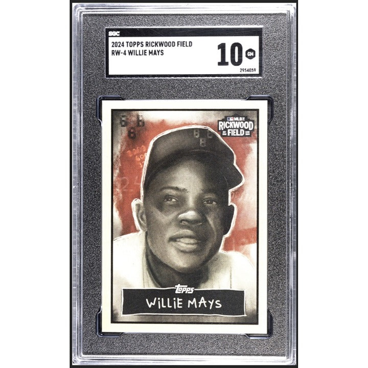 Willie Mays - Limited MLB 2024 TOPPS Rickwood League Collection Card RW-4 SGC 10