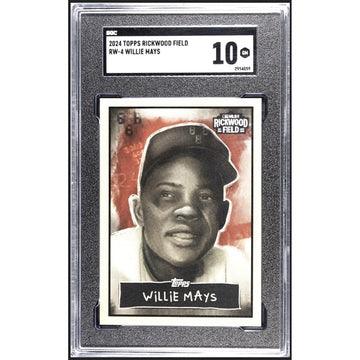 Willie Mays - Limited MLB 2024 TOPPS Rickwood League Collection Card RW-4 SGC 10