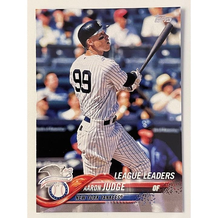2018 Topps Series 1 Aaron Judge League Leaders 193 MLB New York Yankees ALL RISE