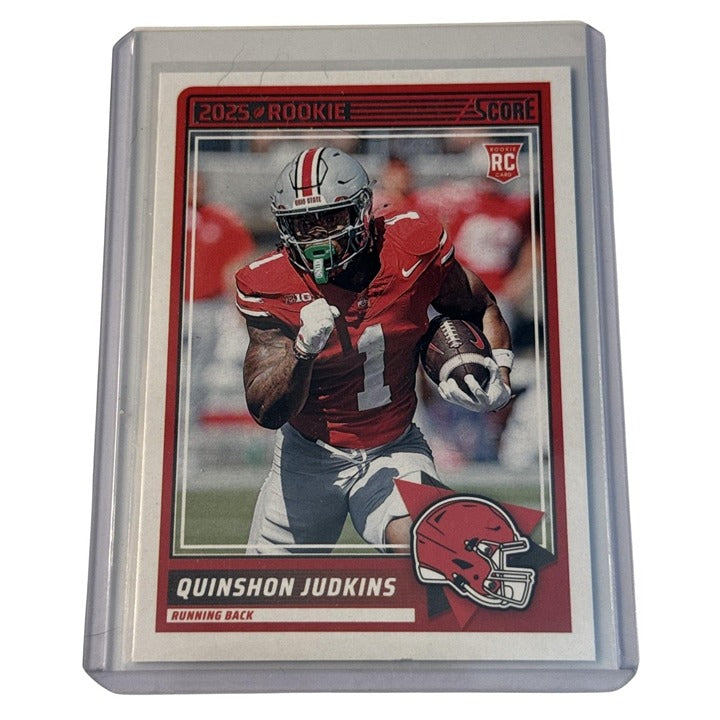 2025 NFL SCORE Panini Football Card Quinshon Judkins Cleveland Browns 38 - Mint!