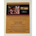 Justin Lewis 2022 Leaf Gold Rookies autographed NBA Chicago Bulls basketball card back view