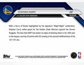 2024 Topps Now Stephen Curry limited edition card NBA 2nd half OT win vs Nuggets