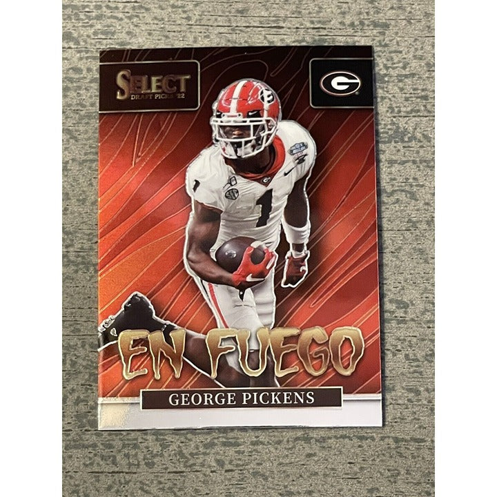 George Pickens 2022 Select Draft Picks En Fuego Prizm Silver #EN-GP NFL Steelers