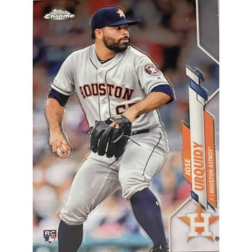Jose Urquidy 2020 Topps Chrome Rookie Card #142 Houston Astros MLB World Champion pitcher