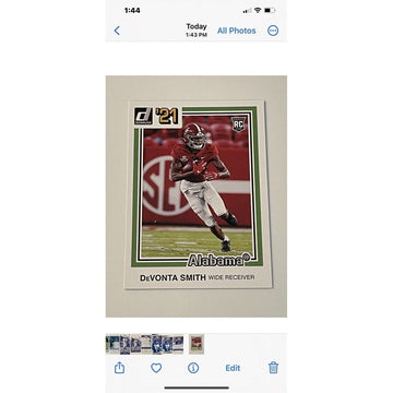 DEVONTA SMITH 2021 Chronicles Donruss Draft Picks RC - ROLL TIDE/EAGLES #37 Card