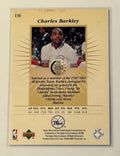 1995 Upper Deck Electric Court Charles Barkley rookie card Philadelphia 76ers gold foil finish