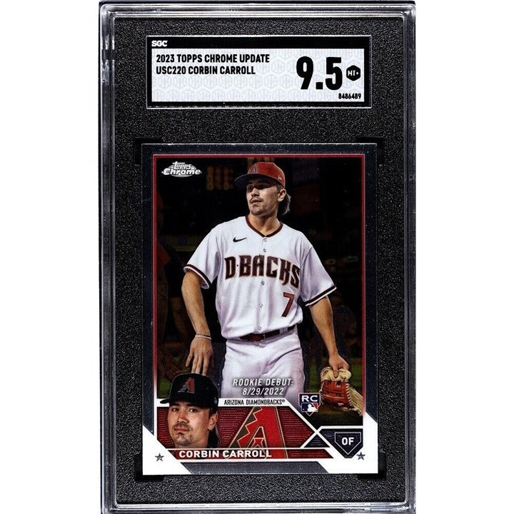 2023 Topps Chrome Update Corbin Carroll RC #USC220 Diamondbacks Baseball SGC 9.5