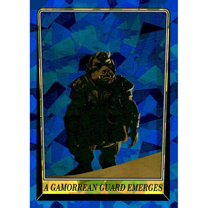 2023 ROTJ Blue Chrome Sapphire - A Gamorrean Guard Emerges - Card #67 Star Wars