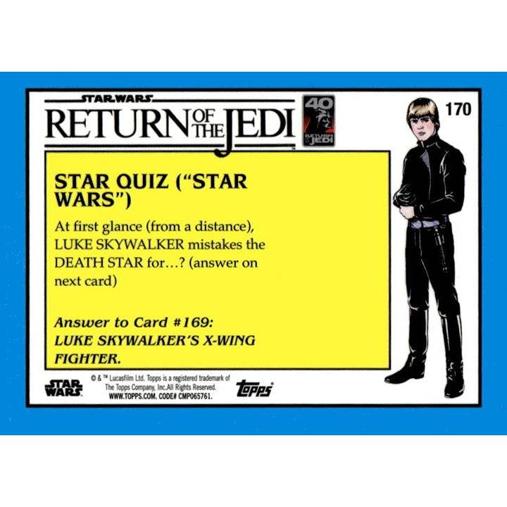 ROTJ Chrome 2023 ROTJ Blue Chrome Sapphire - A Gamorrean Guard Emerges - Card 67 Star Wars