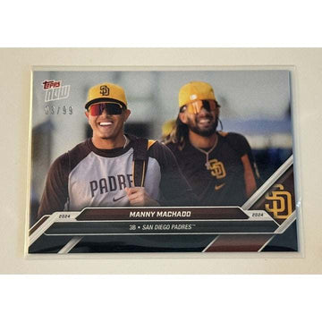 2024 San Diego Padres Manny Machado Topps Now numbered baseball card