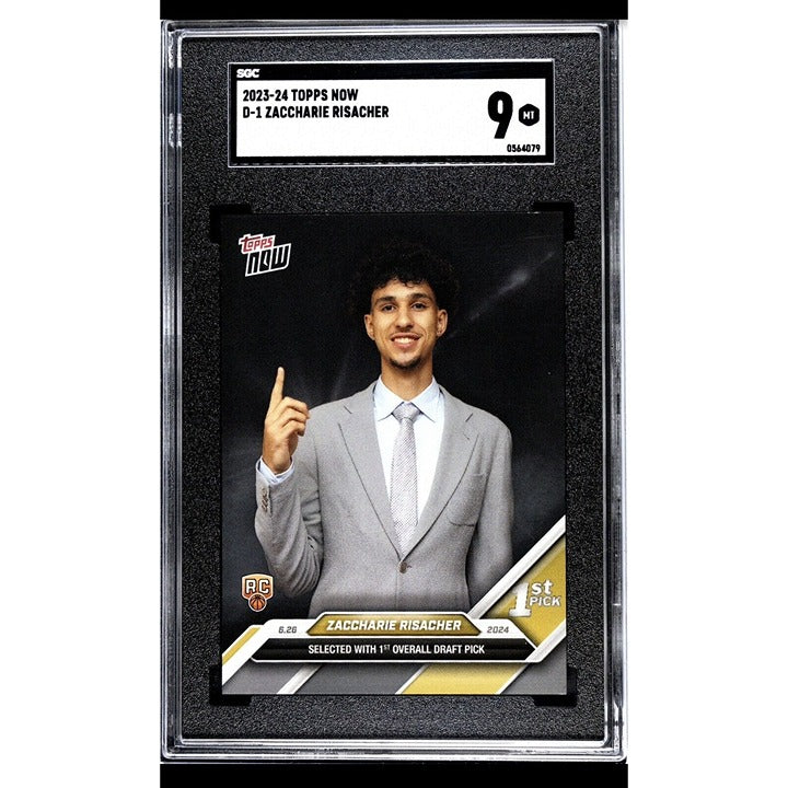 Zaccharie Risacher Rookie 2024 Topps Now NBA #D-1 Draft Night Card Atlanta Hawks