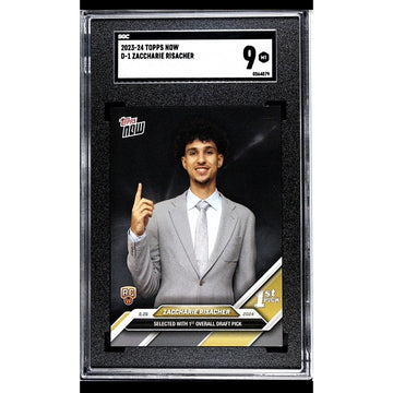 Zaccharie Risacher Rookie 2024 Topps Now NBA #D-1 Draft Night Card Atlanta Hawks
