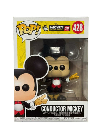 Conductor Mickey Funko Pop 428 Disney 90 Years Anniversary Edition collectible vinyl figure in original box