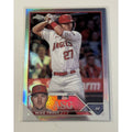 Mike Trout 2023 Topps Chrome Update Angels All-Star Game Refractor baseball card