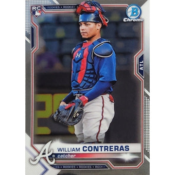 2021 Bowman Chrome ROOKIE Card #38 William Contreras RC Atlanta Braves/Cubs Card