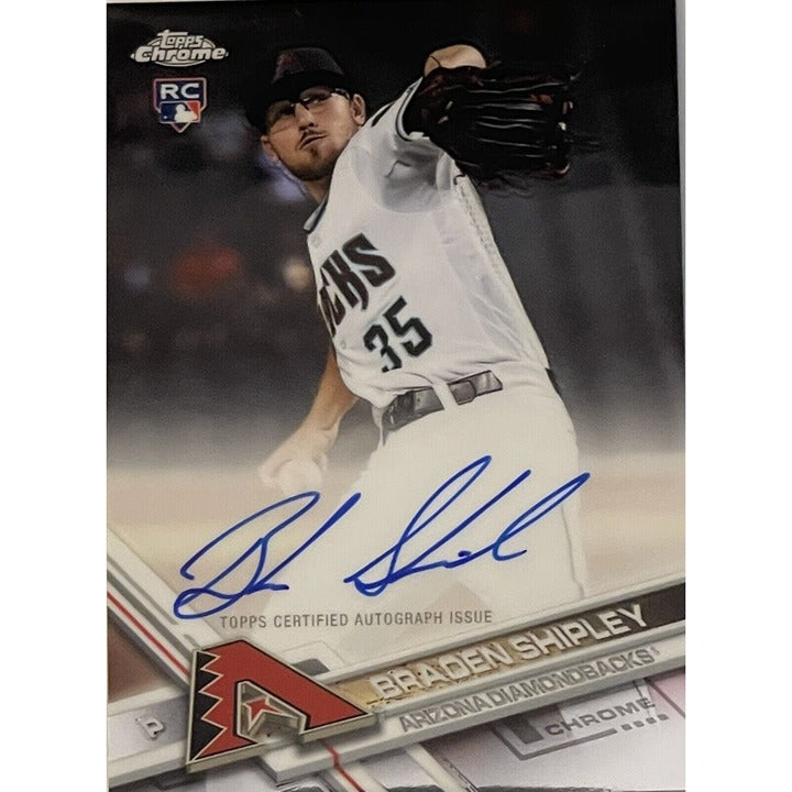 2017 Topps Chrome - Braden Shipley* RC - Card #RA-BS - MLB Diamondbacks Baseball