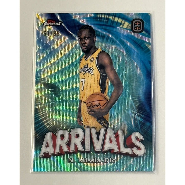 2022-23 Topps Finest OTE 61/99 Nathan Missia-Dio Card AR-12 OTE League/NBA Draft