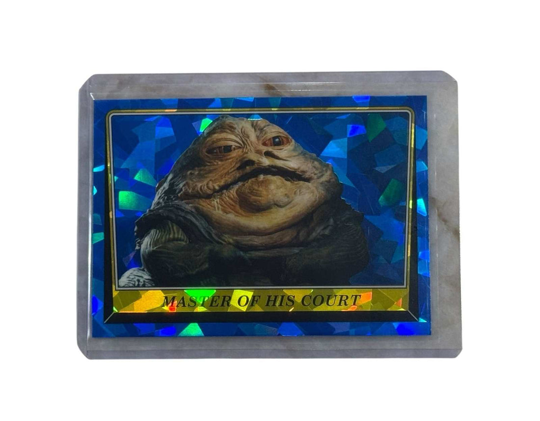 Master of His Court Jabba the Hutt blue cracked ice foil Star Wars card