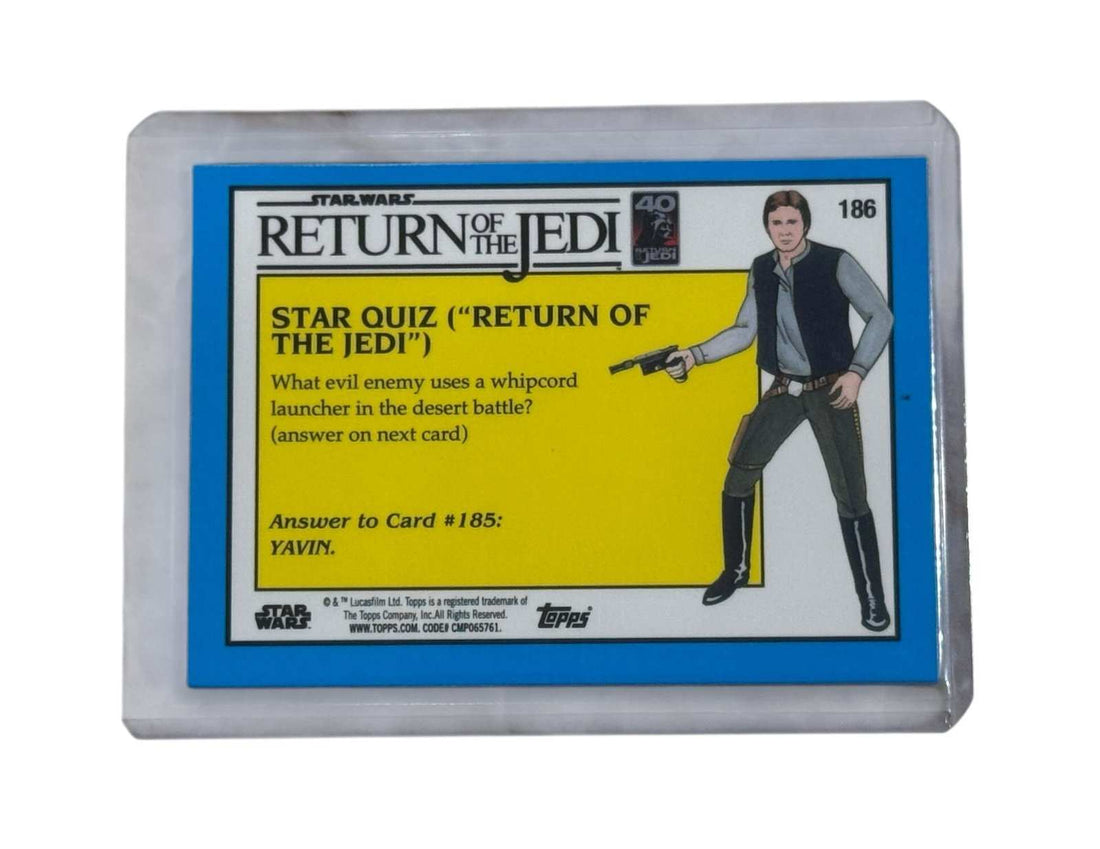 Master of His Court Jabba the Hutt blue cracked ice foil Star Wars card