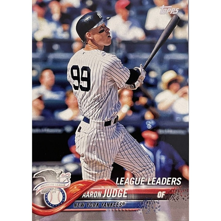 2018 Topps Series 1 Aaron Judge League Leaders 193 MLB New York Yankees ALL RISE