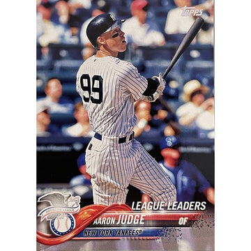 2018 Topps Series 1 Aaron Judge League Leaders 193 MLB New York Yankees ALL RISE