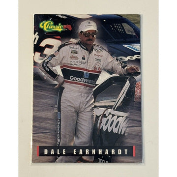 1995 Classic Finish Line Dale Earnhardt* 95 Silver Card 1 Goodwrench Winston Cup